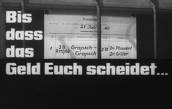 BIS DAS GELD EUCH SCHEIDET 1960