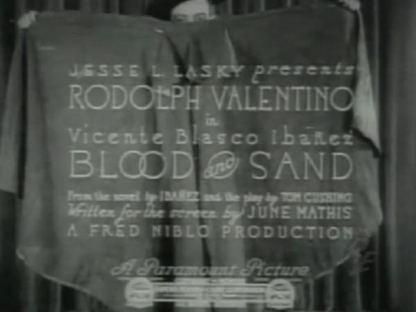 BLUT UND SAND 1922