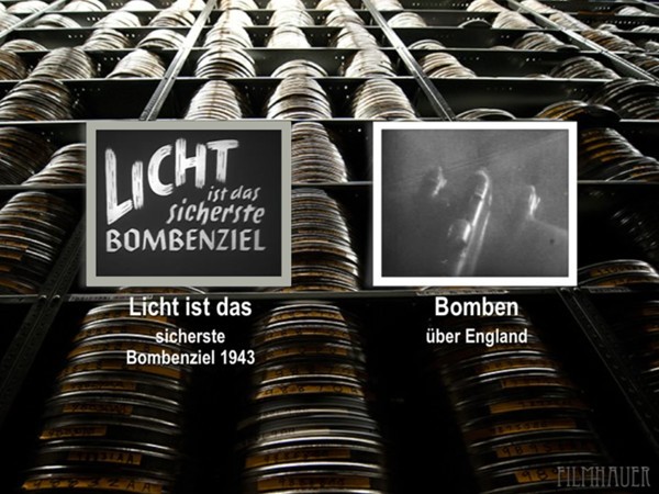 BOMBEN UEBER ENGLAND - LICHT IST DAS SICHERSTE BOMBENZIEL