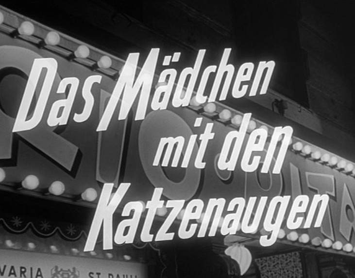 DAS MÄDCHEN MIT DEN KATZENAUGEN 1958