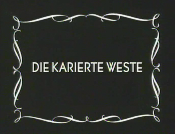 DIE KARIERTE WESTE 1936