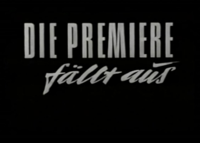 DIE PREMIERE FAELT AUS 1955