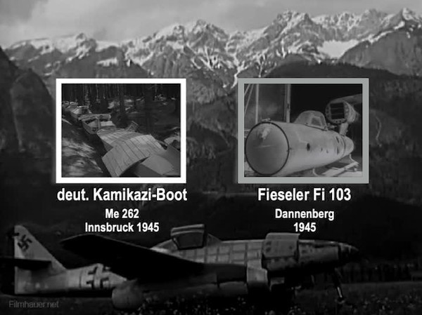 DEUTSCHES KAMIKAZI-BOOT, Me 262 1945 - FIESELER Fi 103 BOOT, ME 262 1945 - FIESELER Fi 103 1945