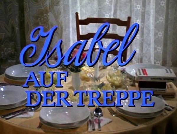 ISABELLE AUF DER TREPPE 1984