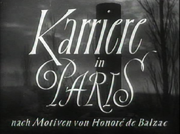 KARRIERE IN PARIS 1952