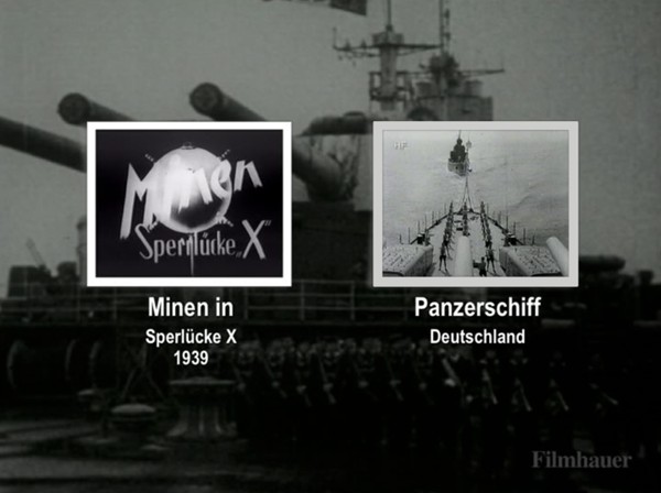 MINEN IN SPERLÜCKE X - PANZERSCHIFF DEUTSCHLAND