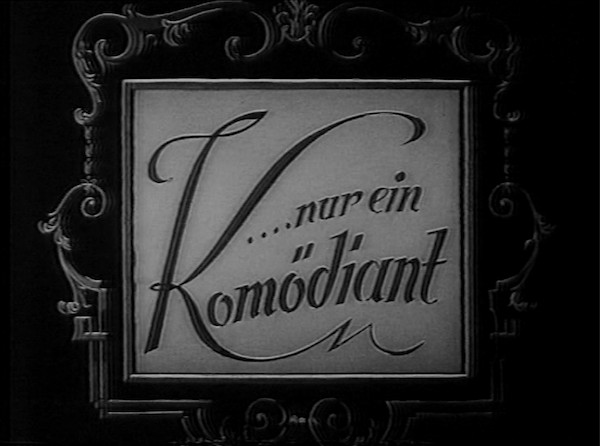 NUR EINE KOMÖDIANT 1935