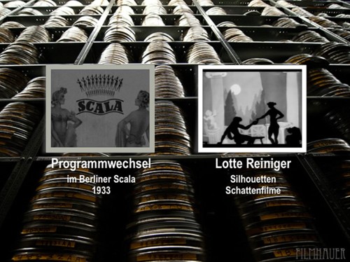 PROGRAMMWECHSEL IM BERLINER SCALA - LOTTE REINIGER SILHOUETTEN SCHATTENFILME