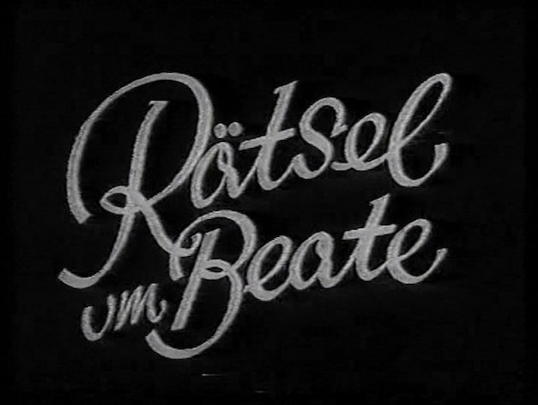 RÄTSEL UM BEATE 1938