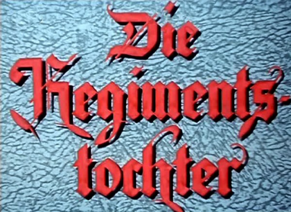 DIE REGIMENTSTOCHTER 1953 1936