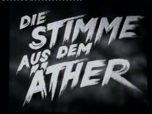 DIE STIMME AUS DEM ÄTHER 1939