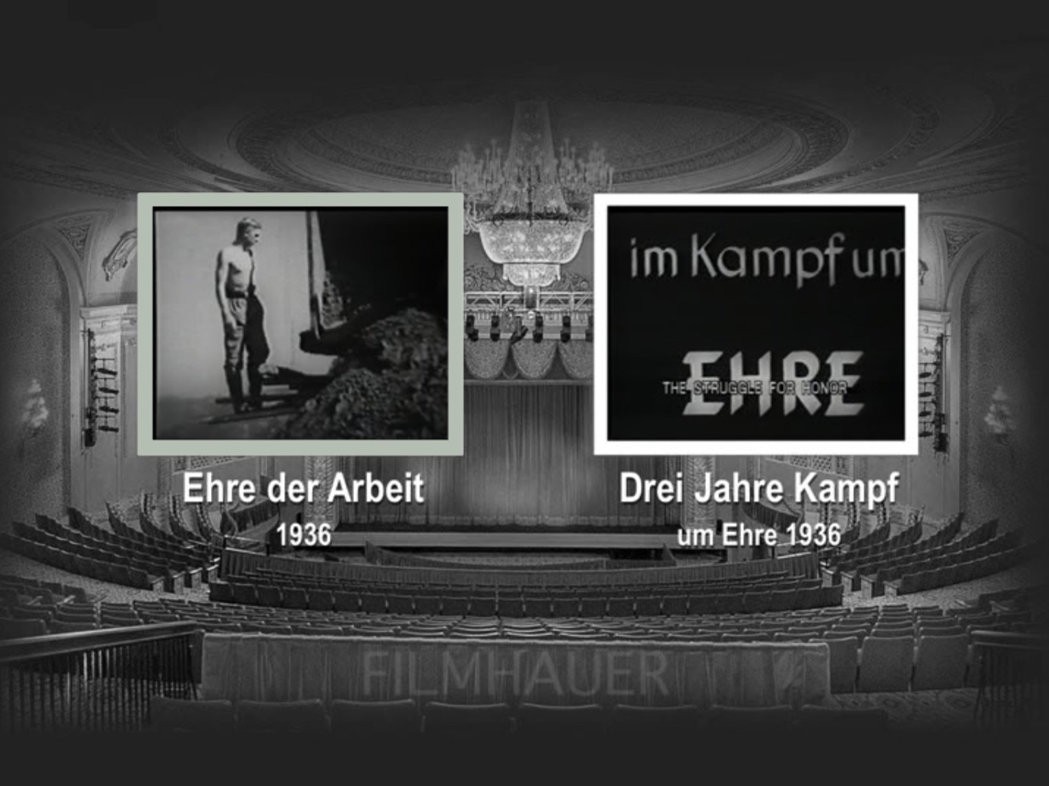 DREI JAHRE KAMPF UM EHRE - EHRE DER AREBIT 1936