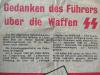 PROPAGAMDA-FLUGBLATT: GEDANKEN DES FÜHRERS ÜBER DIE WAFFEN SS