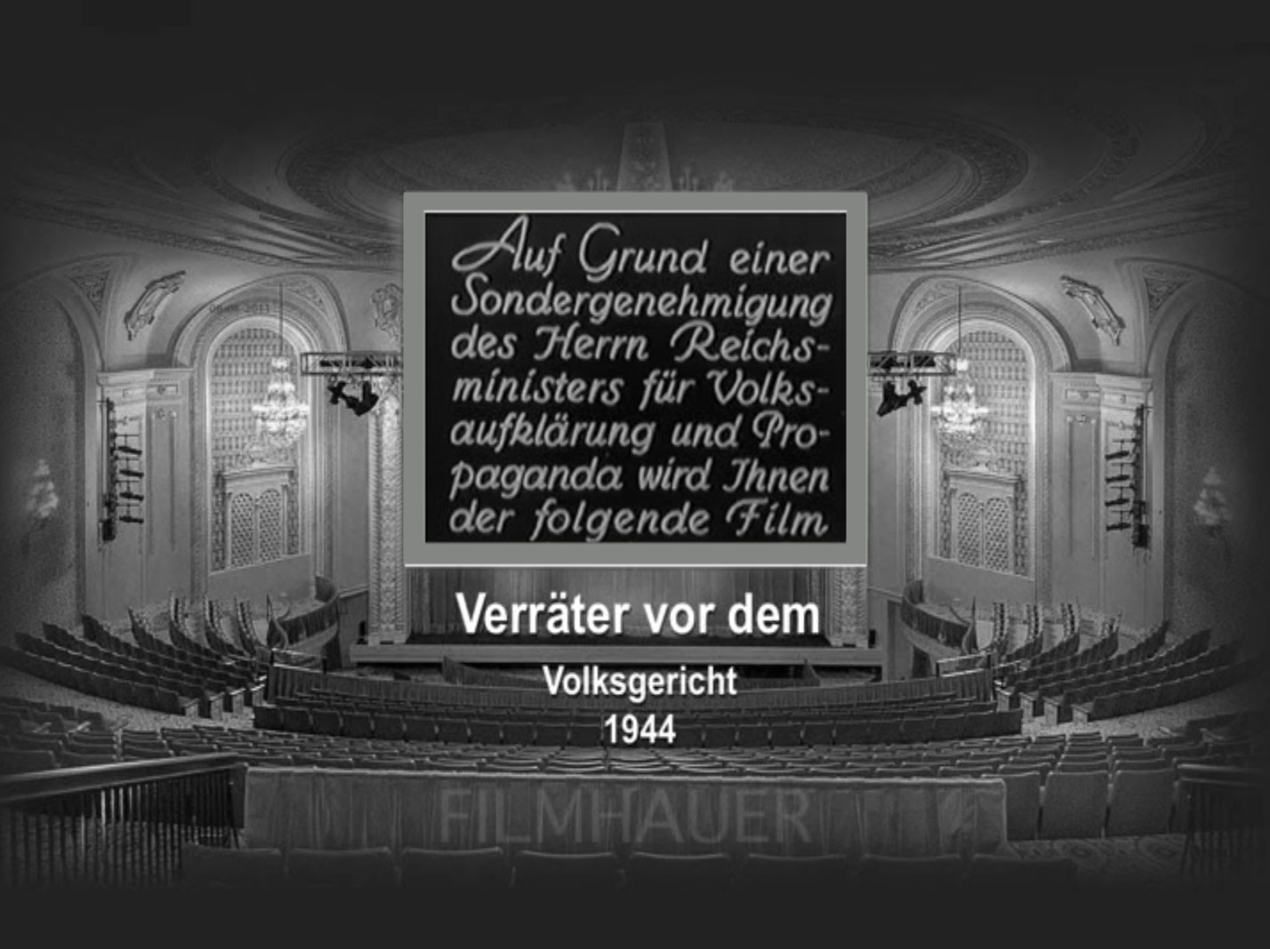 VERRÄTER VOR DEM REICHSGERICHT 1944