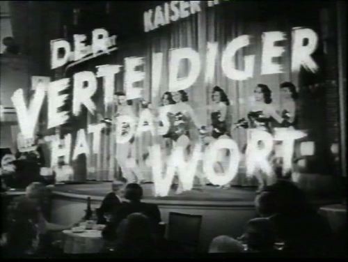 DER VERTEIDIGER HAT DAS WORT 1943